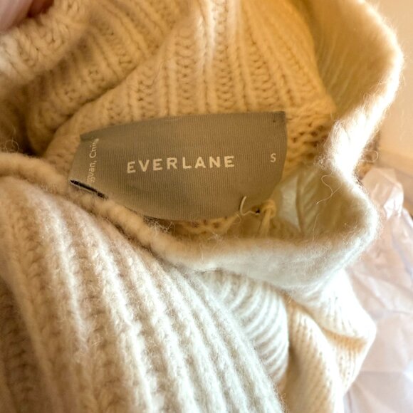 Everlane The Cloud Oversized Turtleneck Sweater In Bone Size Small New - Picture 14 of 15